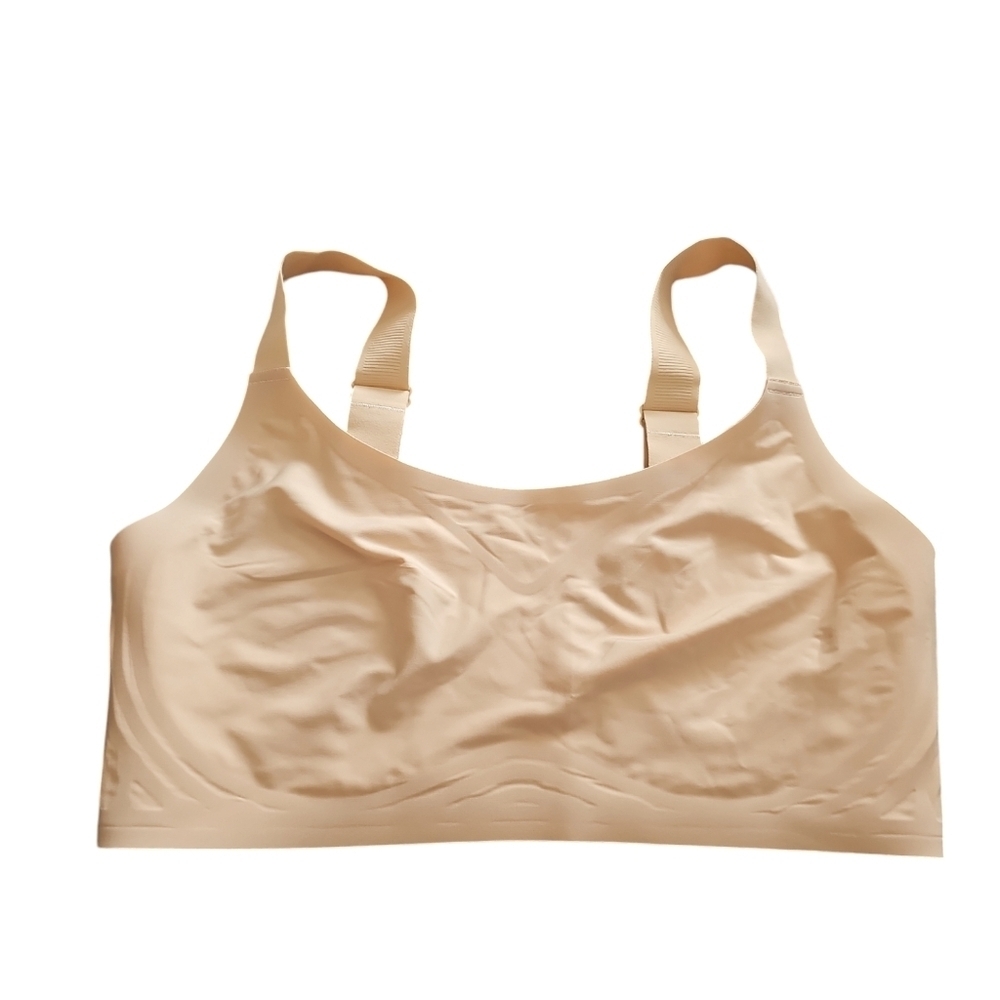 Brabalas Wireless seamless tan nude full support bra sz 38 C WL35